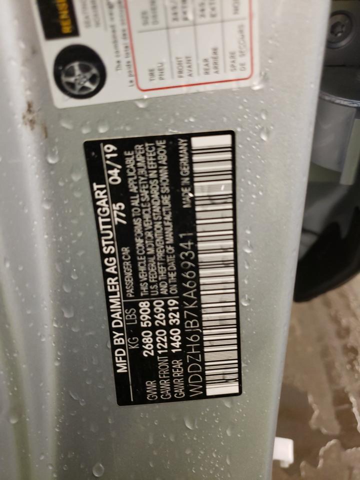 WDDZH6JB7KA669341 MERCEDES-BENZ E-CLASS 2019