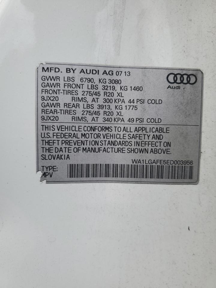 WA1LGAFE5ED003956 2014 Audi Q7 Premium Plus