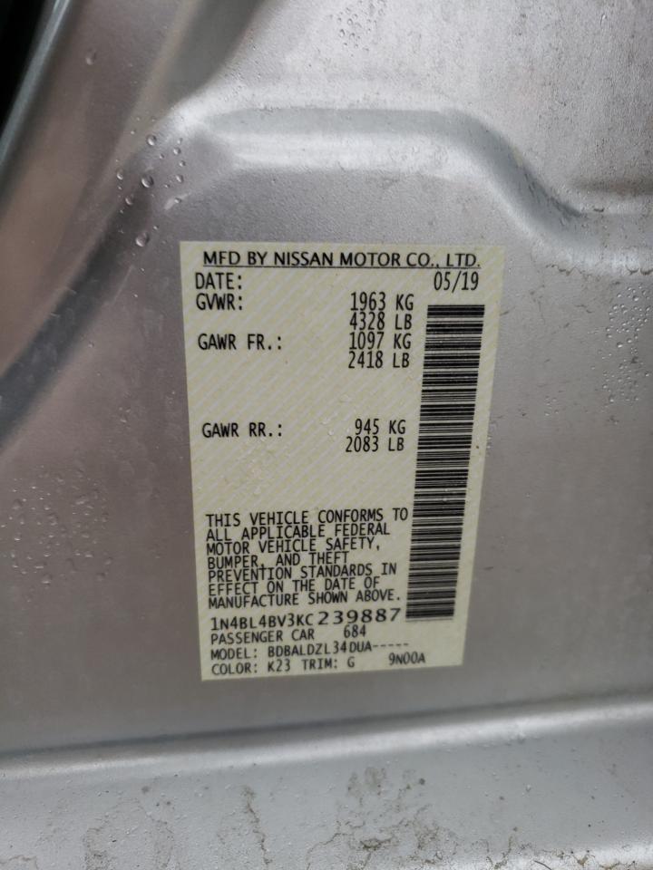 1N4BL4BV3KC239887 NISSAN ALTIMA 2019
