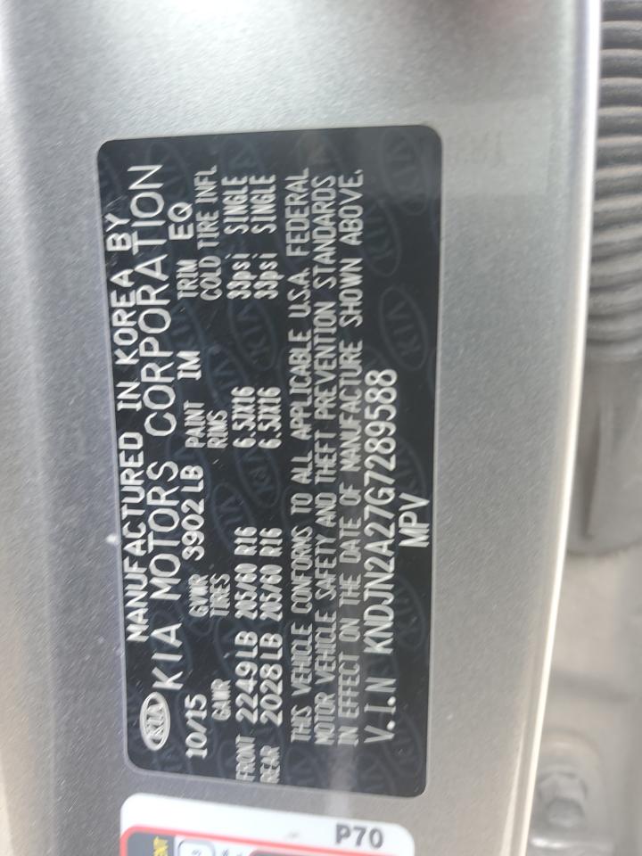 KNDJN2A27G7289588 2016 Kia Soul