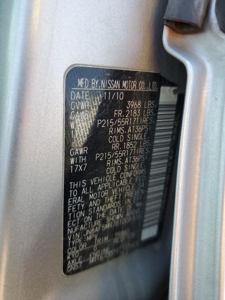 JN8AF5MR7BT008420 2011 Nissan Juke S