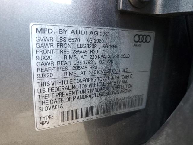 VIN WA1VAAF76HD001097 2017 Audi Q7, Prestige no.13