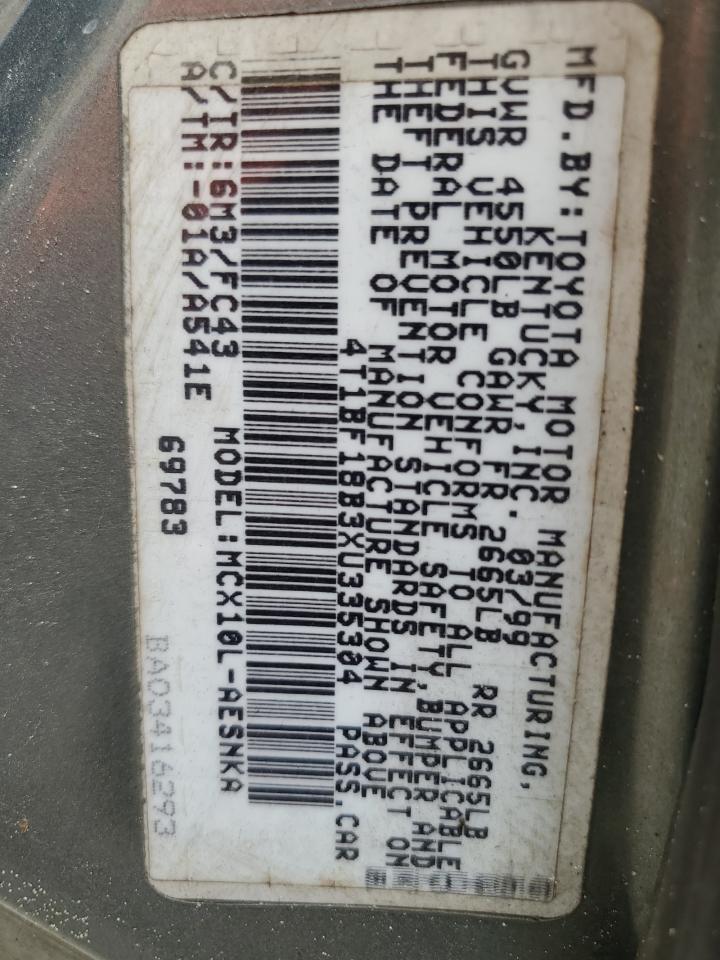 4T1BF18B3XU335304 1999 Toyota Avalon Xl