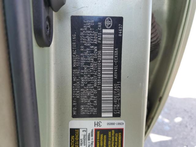 2008 Toyota Camry Hybrid VIN: 4T1BB46K88U042936 Lot: 50773514