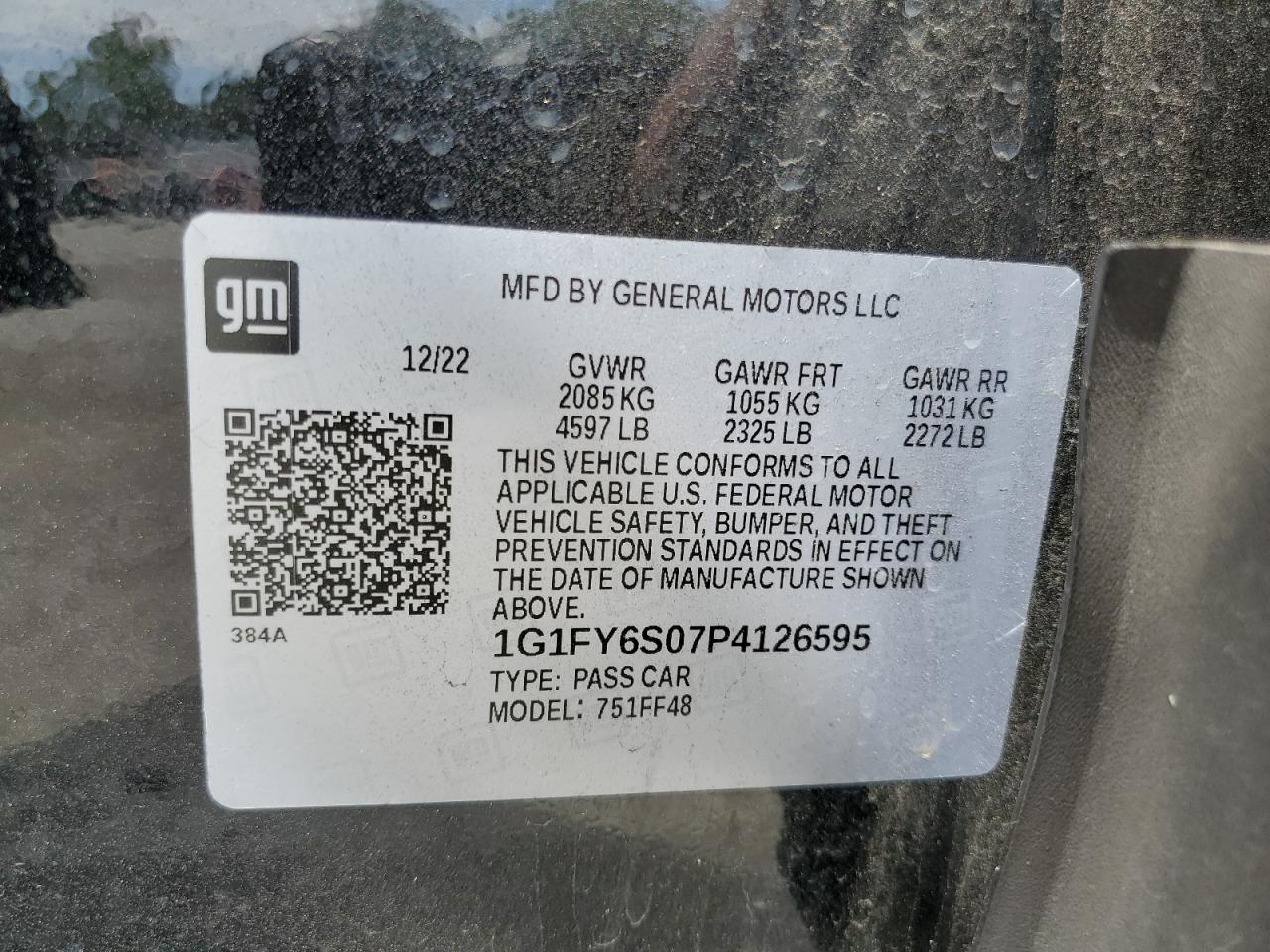 1G1FY6S07P4126595 2023 Chevrolet Bolt Euv Lt