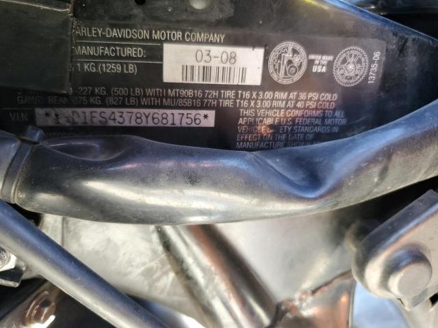2008 HARLEY-DAVIDSON FLTR 1HD1FS4378Y681756