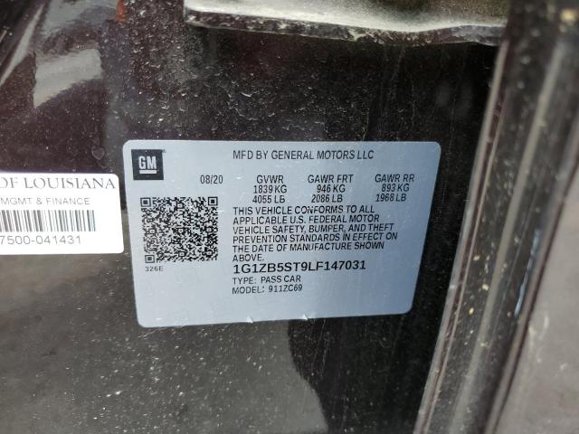 2020 Chevrolet Malibu Ls VIN: 1G1ZB5ST9LF147031 Lot: 49517474