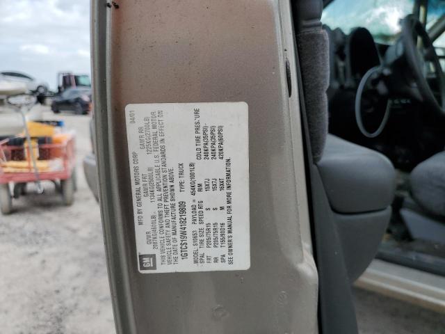 2001 GMC Sonoma VIN: 1GTCS19W418219809 Lot: 51247914