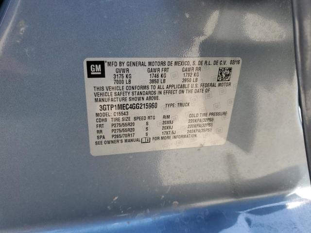 2016 GMC Sierra C1500 Sle VIN: 3GTP1MEC4GG215960 Lot: 51529994
