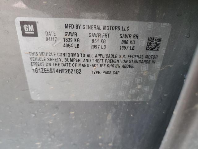 2017 CHEVROLET MALIBU LT - 1G1ZE5ST4HF262182