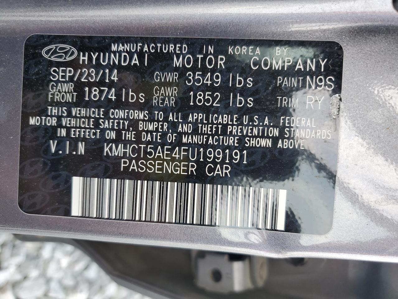 KMHCT5AE4FU199191 2015 Hyundai Accent Gs