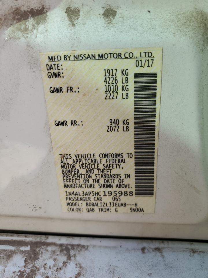 1N4AL3AP5HC195988 2017 Nissan Altima 2.5