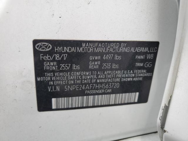 2017 Hyundai Sonata Se VIN: 5NPE24AF7HH563720 Lot: 51647704