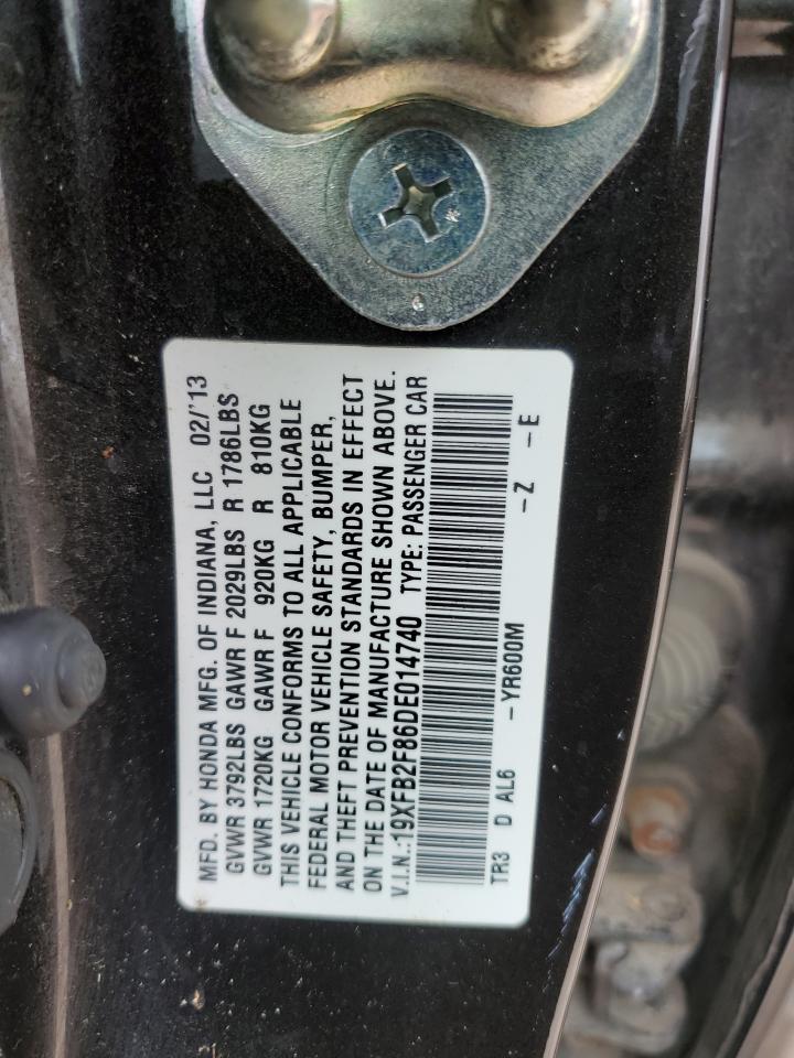 19XFB2F86DE014740 2013 Honda Civic Ex