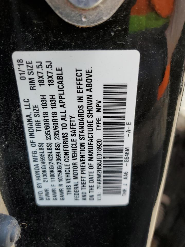 7FARW2H58JE018920 HONDA CRV 2018