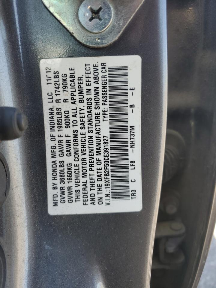 19XFB2F50CE391827 2012 Honda Civic Lx