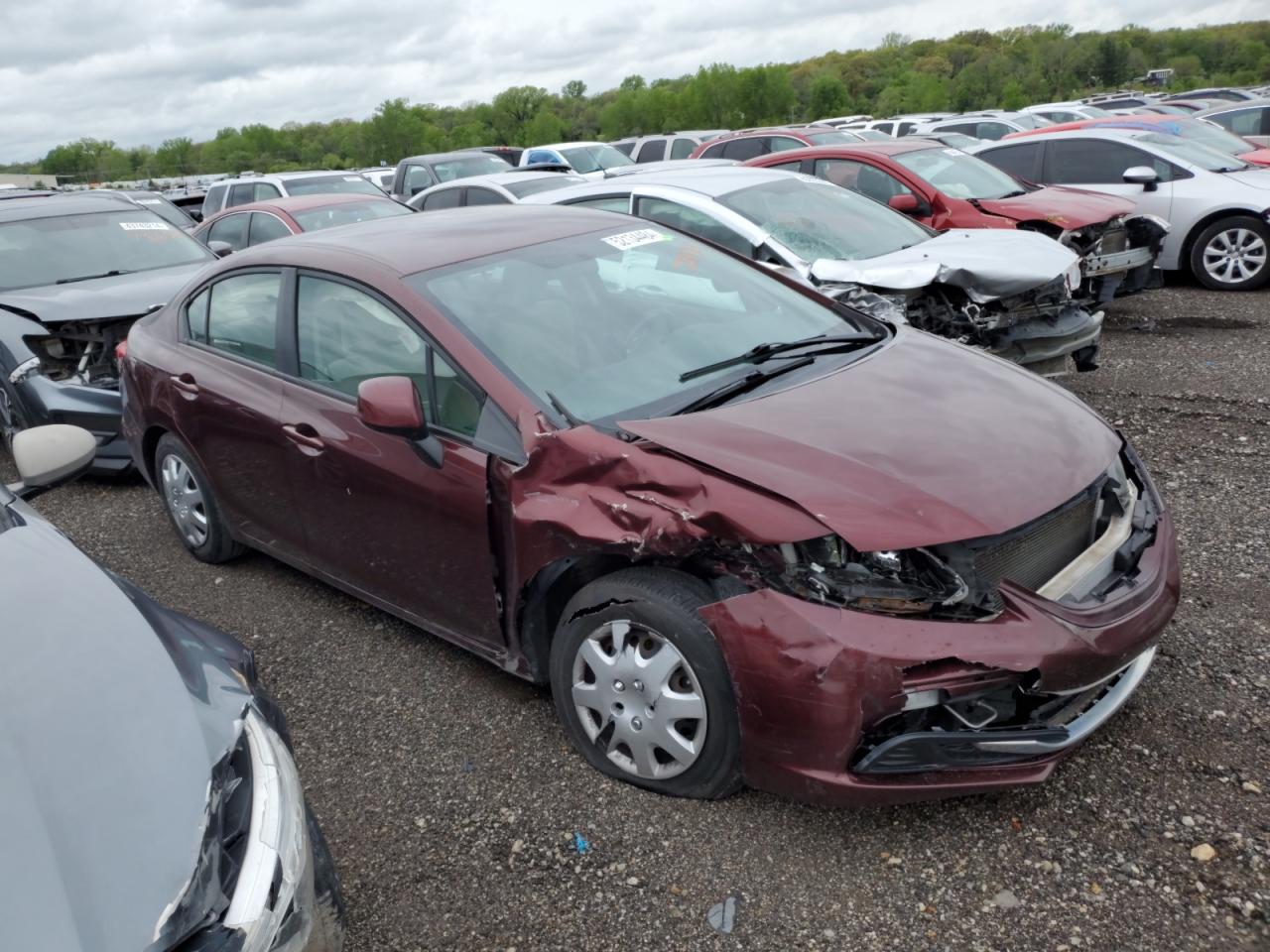 2013 Honda Civic Lx vin: 19XFB2F55DE024424