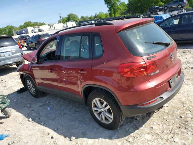 2016 Volkswagen Tiguan S VIN: WVGAV7AXXGW003761 Lot: 52485054