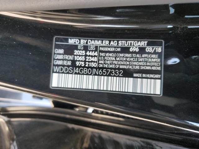 VIN WDDSJ4GB0JN657332 2018 Mercedes-Benz CLA-Class,... no.12