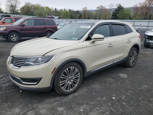 Lot #2522038804 2016 LINCOLN MKX RESERV salvage car