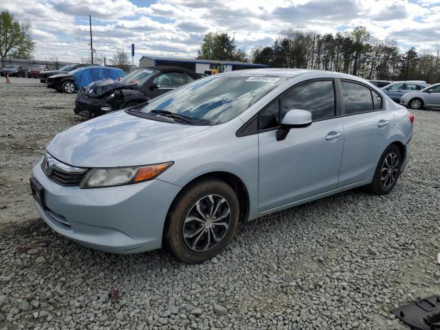 Lot #2505926545 2012 HONDA CIVIC LX salvage car