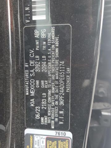 2023 Kia Forte Lx VIN: 3KPF24AD0PE651174 Lot: 49571434