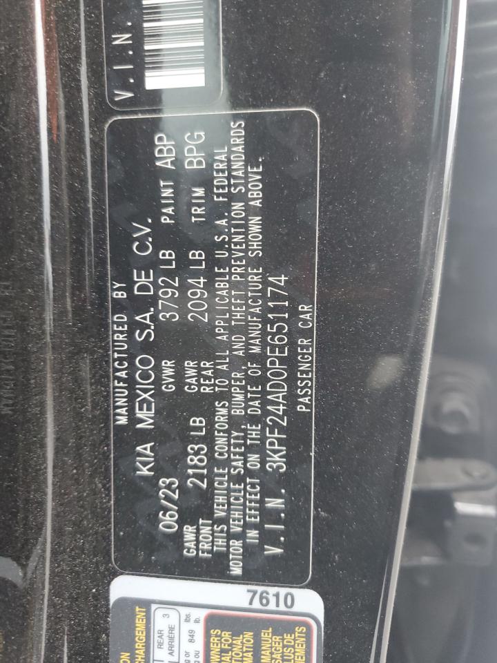 3KPF24AD0PE651174 2023 Kia Forte Lx