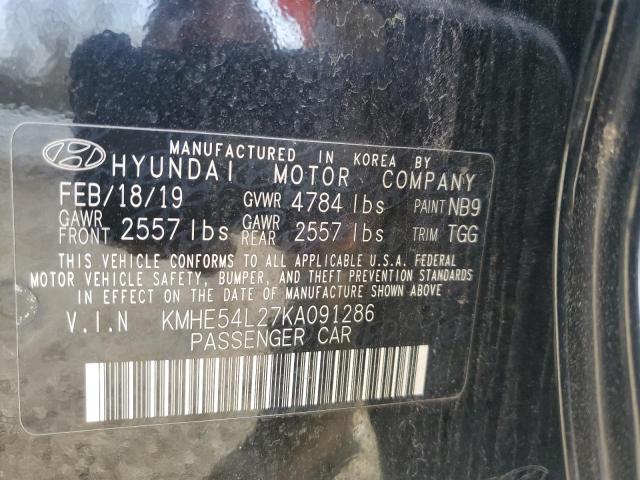 2019 HYUNDAI SONATA PLU KMHE54L27KA091286