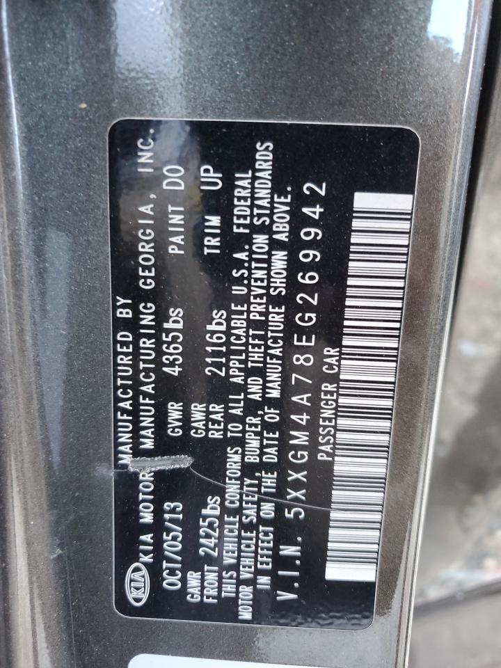 5XXGM4A78EG269942 2014 Kia Optima Lx