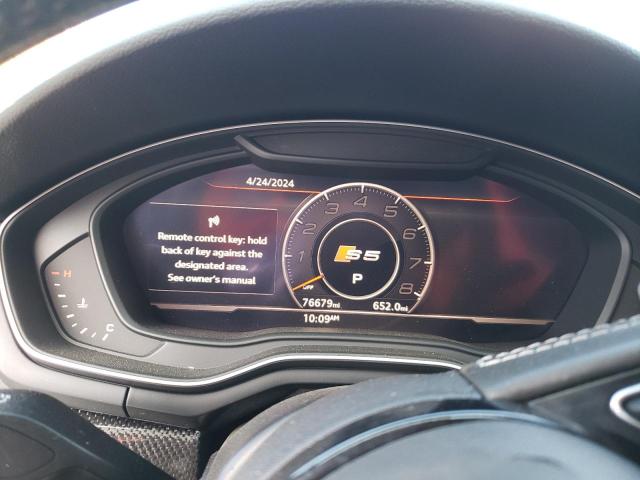 2018 AUDI S5 PRESTIG WAUC4CF57JA101843