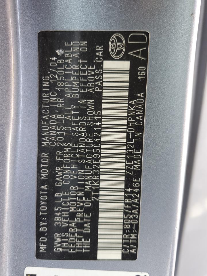 2T1KR32E95C421415 2005 Toyota Corolla Matrix Xr