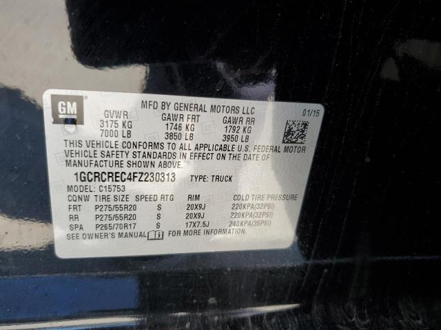 2015 CHEVROLET SILVERADO - 1GCRCREC4FZ230313