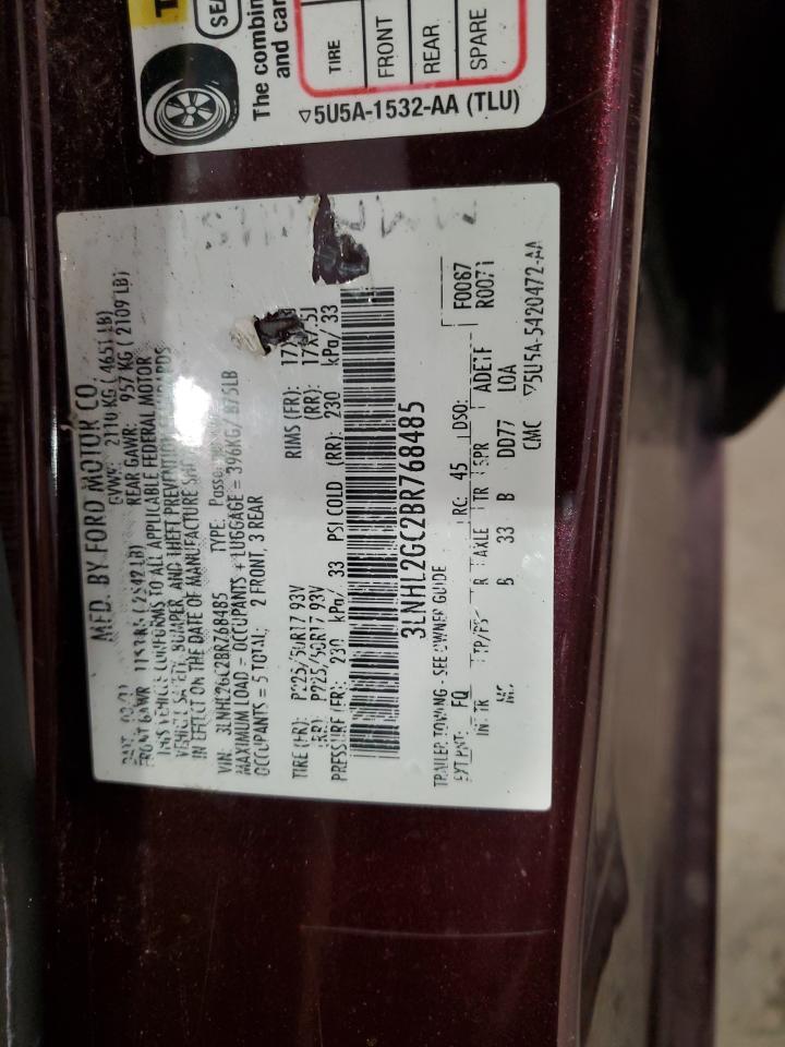 3LNHL2GC2BR768485 2011 Lincoln Mkz