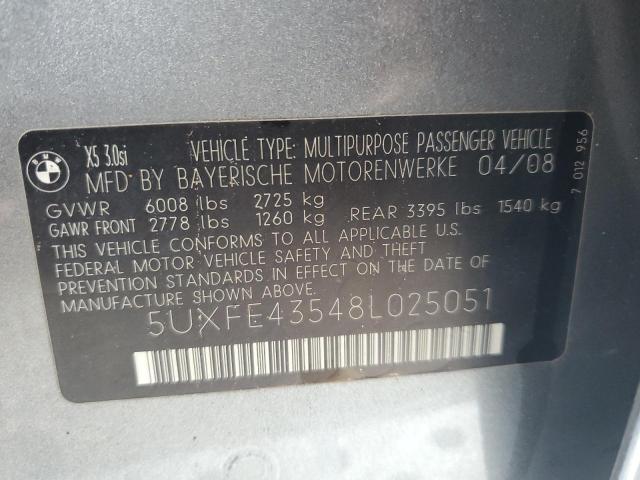 5UXFE43548L025051 | 2008 BMW x5 3.0i