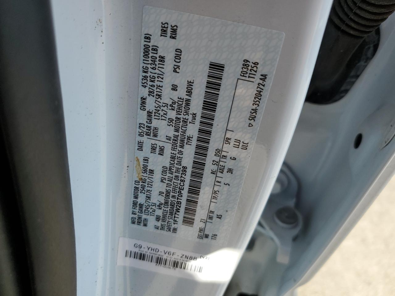 1FT7W2BT0PEC87398 2023 Ford F250 Super Duty