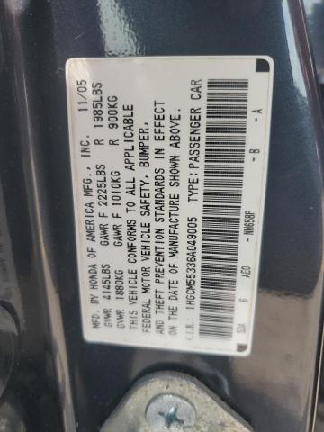 2006 Honda Accord Se VIN: 1HGCM55336A049005 Lot: 52895244