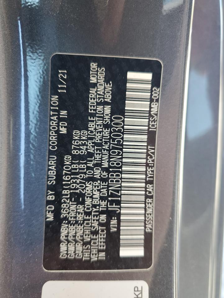 JF1ZNBB18N9750300 TOYOTA GR 86 2022