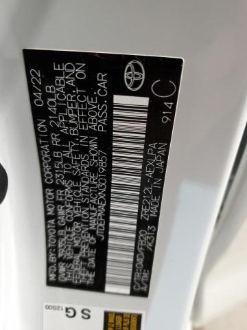 2022 TOYOTA COROLLA LE - JTDEPMAEXN3019857