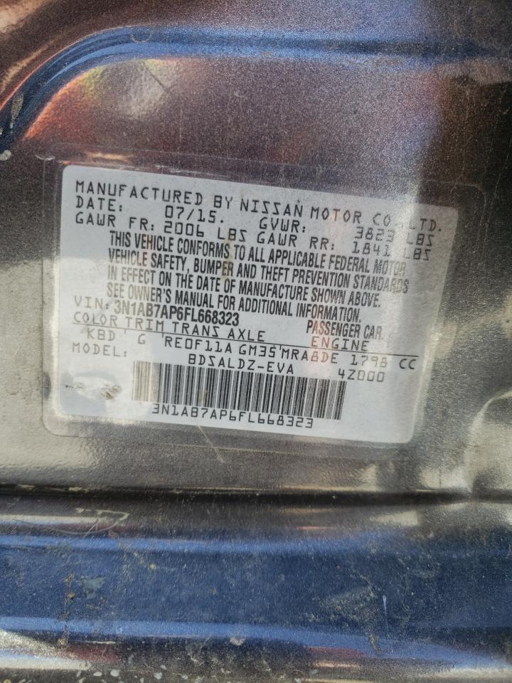 3N1AB7AP6FL668323 2015 Nissan Sentra S