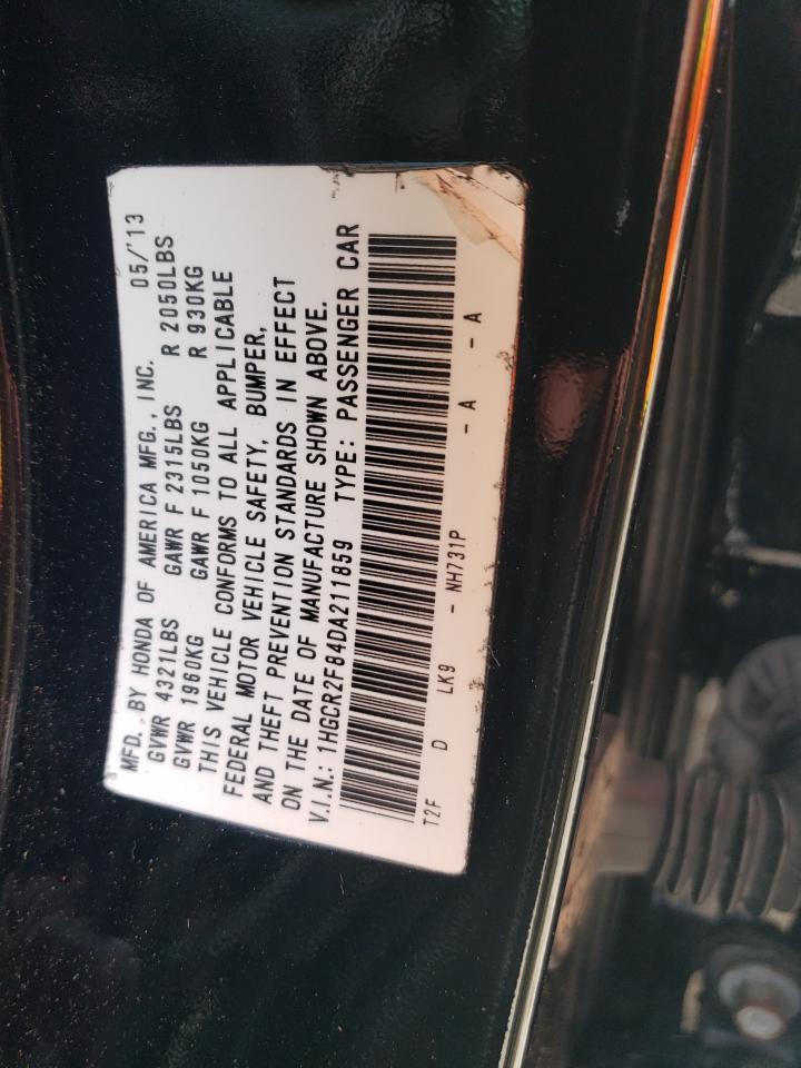 1HGCR2F84DA211859 2013 Honda Accord Exl