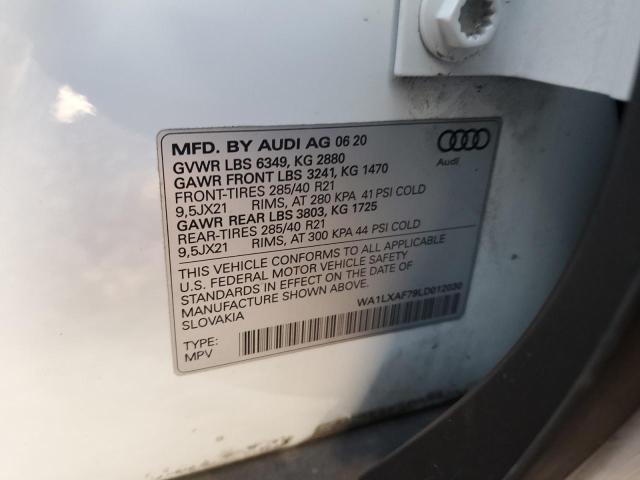 VIN WA1LXAF79LD012030 2020 Audi Q7, Premium Plus no.12