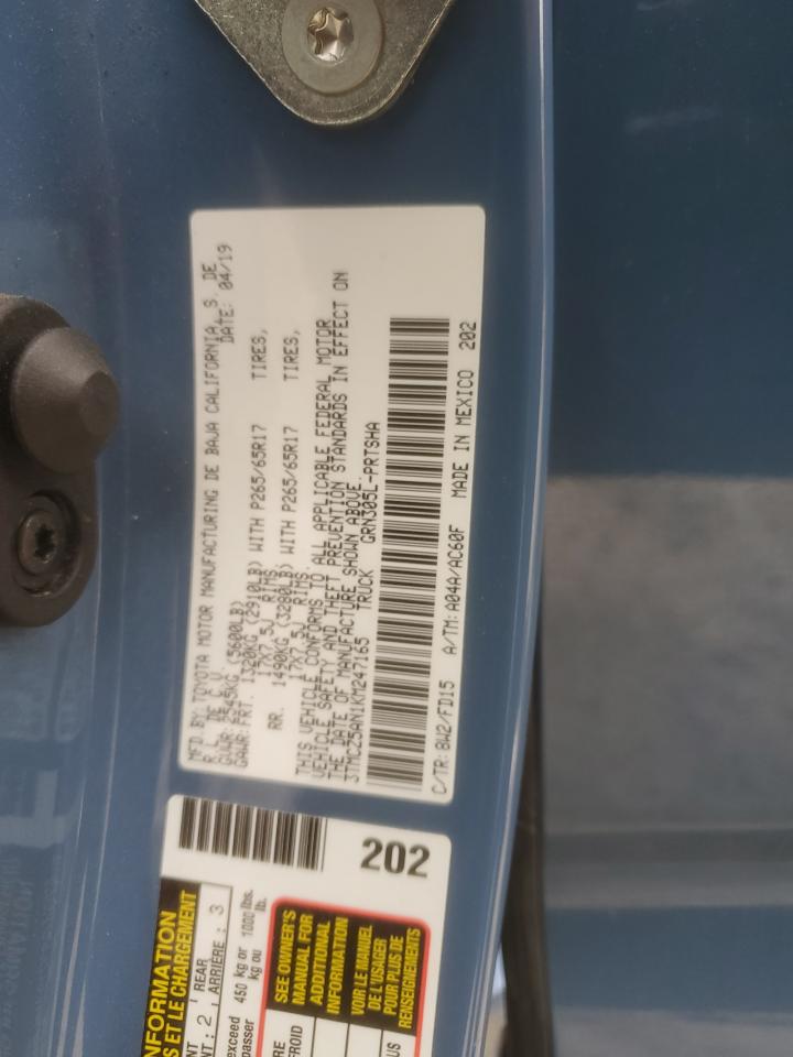 3TMCZ5AN1KM247165 TOYOTA TACOMA 2019