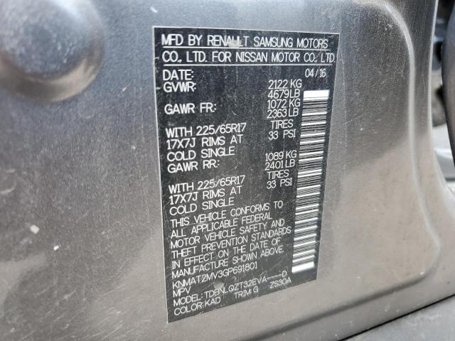 2016 NISSAN ROGUE S - KNMAT2MV3GP691801