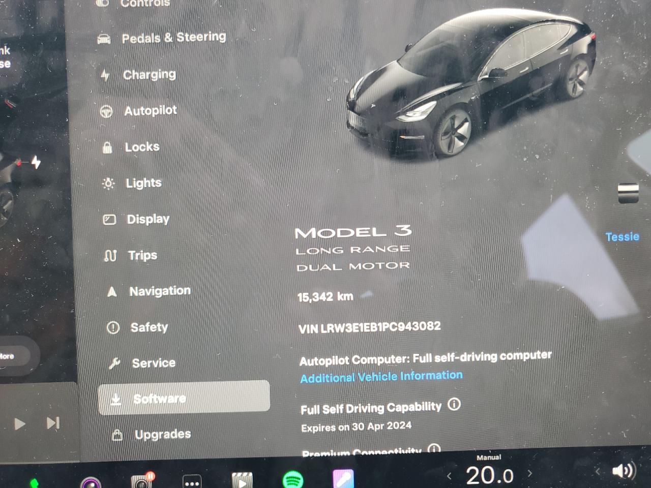 LRW3E1EB1PC943082 2023 Tesla Model 3