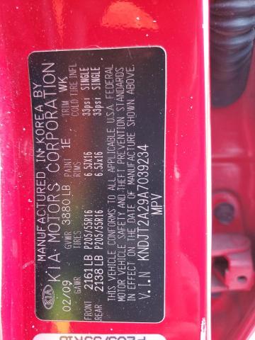 2010 Kia Soul + VIN: KNDJT2A29A7039234 Lot: 50000594