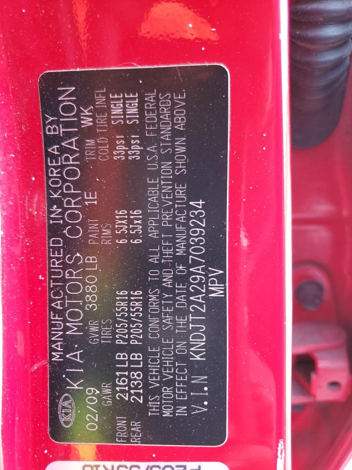 KNDJT2A29A7039234 2010 Kia Soul +