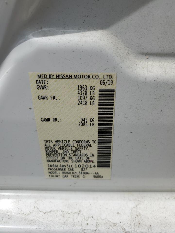 1N4BL4BV3LC102014 NISSAN ALTIMA 2020