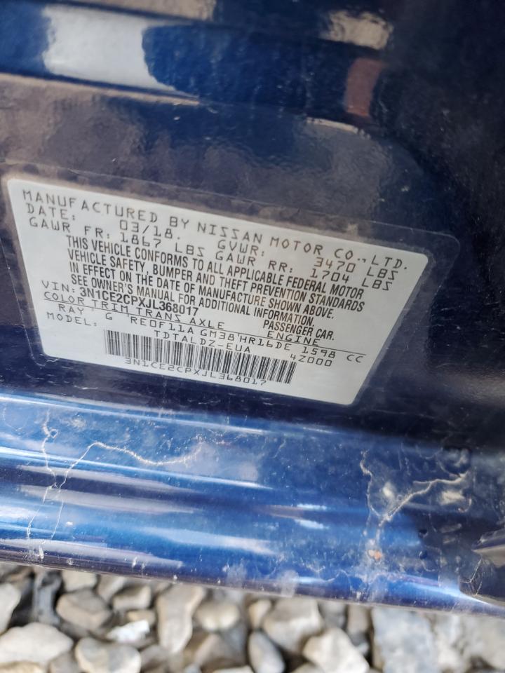 3N1CE2CPXJL368017 2018 Nissan Versa Note S