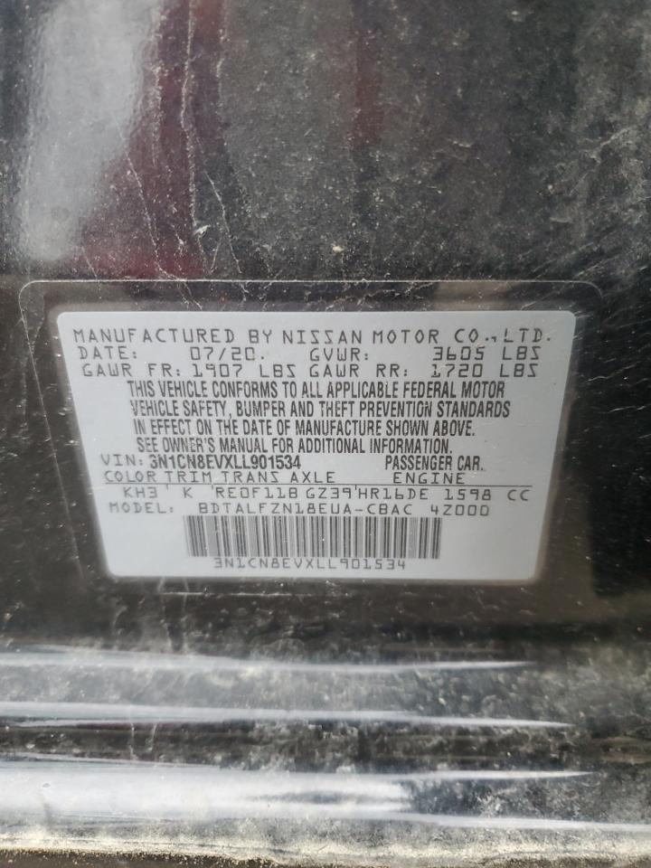 3N1CN8EVXLL901534 NISSAN VERSA 2020