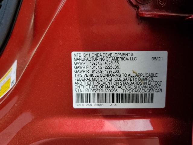 19UDE2F72NA000295 Acura ILX PREMIU 13